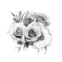 Imagine a tattoo featuring a combination of Taylor Swift song lyrics and floral elements tattoo design idea