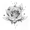 Imagine a tattoo featuring a combination of Taylor Swift song lyrics and floral elements tattoo design idea