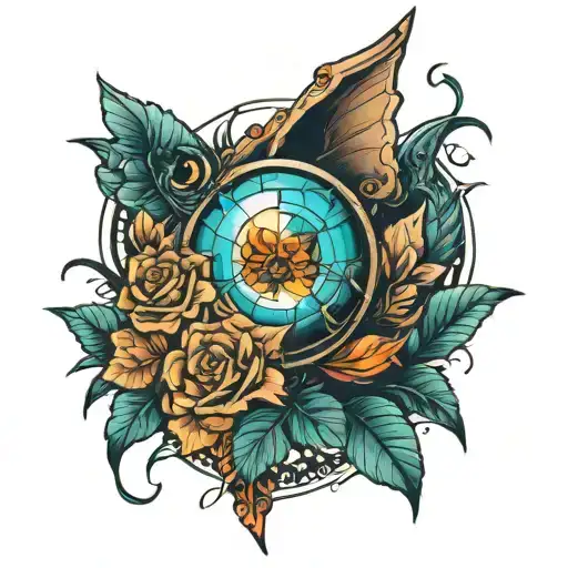 sublime and intelligent light tattoo design idea