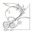 bent not broken tattoo design idea
