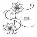 bent not broken tattoo design idea