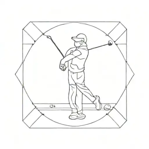 golf tattoo design idea