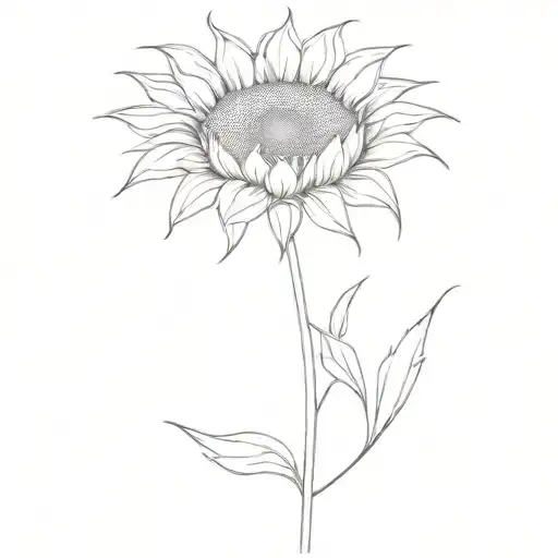 sunflower wheat tattoo design idea