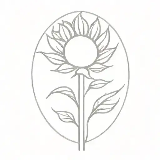 sunflower wheat tattoo design idea