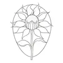 sunflower tattoo design idea