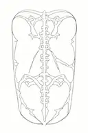 vertebrae tattoo design idea