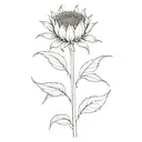 sunflower wheat tattoo design idea