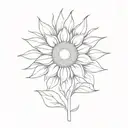 sunflower wheat tattoo design idea