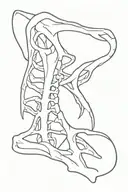 vertebrae tattoo design idea