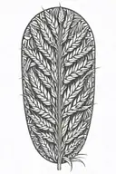 wheat strands  tattoo design idea