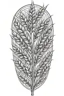 wheat strands  tattoo design idea