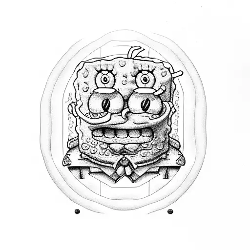 SpongeBob and Bob from bobs burgers  tattoo design idea