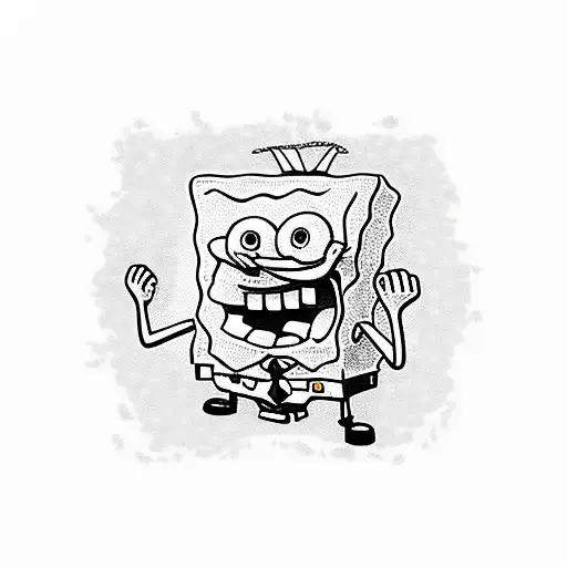SpongeBob  tattoo design idea