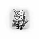 SpongeBob  tattoo design idea