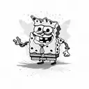 SpongeBob  tattoo design idea