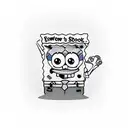 SpongeBob  tattoo design idea