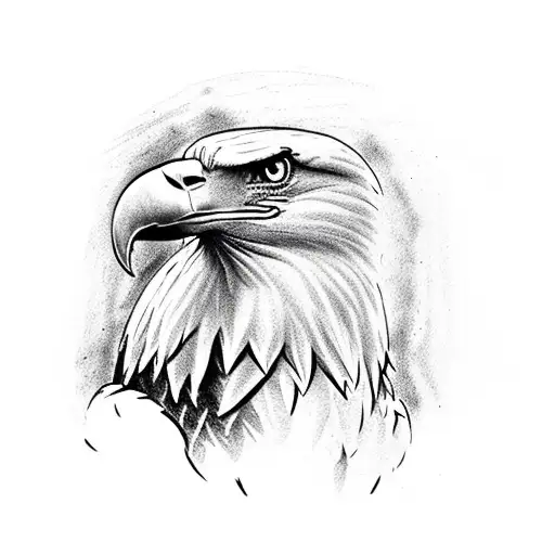 bald eagle with anaconda and minion tattoo design idea