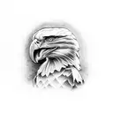 anaconda  with bald eagle and minion tattoo design idea