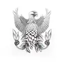 anaconda  with bald eagle and minion tattoo design idea