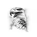 anaconda  with bald eagle and minion tattoo design idea