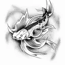 Koi Fish casino  tattoo design idea