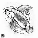 Koi Fish casino  tattoo design idea