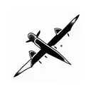 aeroplane tattoo design idea