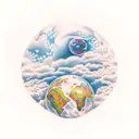 I will learn to love the skies I'm under tattoo design idea