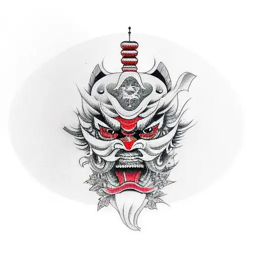 tengu tattoo design idea