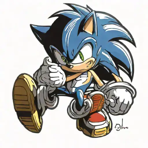 sonic the hedgehog gear 5 tattoo design idea