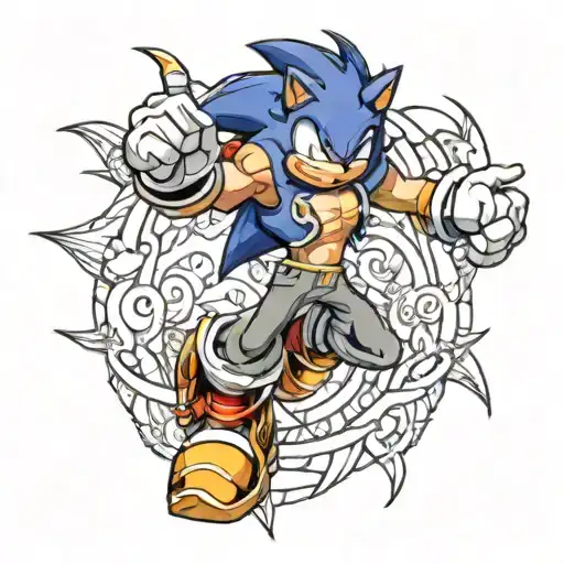 sonic gear 4 tattoo design idea
