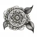 dot work vortex tattoo design idea