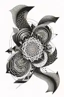 dotwork vortex tattoo design idea