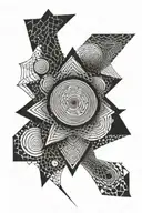 dotwork vortex tattoo design idea