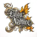 last name written tattoo design idea