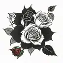 Everly rose tattoo design idea