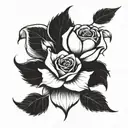 Everly rose tattoo design idea