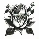 Everly rose tattoo design idea