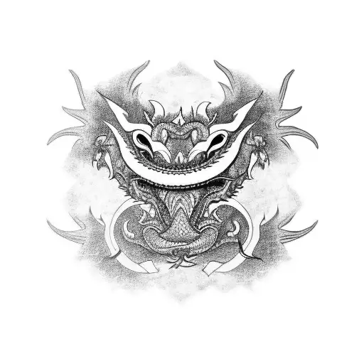 Dragon chino uroboros tattoo design idea