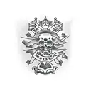 tattoo for simblings to use. brothers and sister tattoo design idea