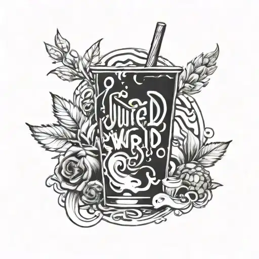 juice wrld 999 tattoo design idea