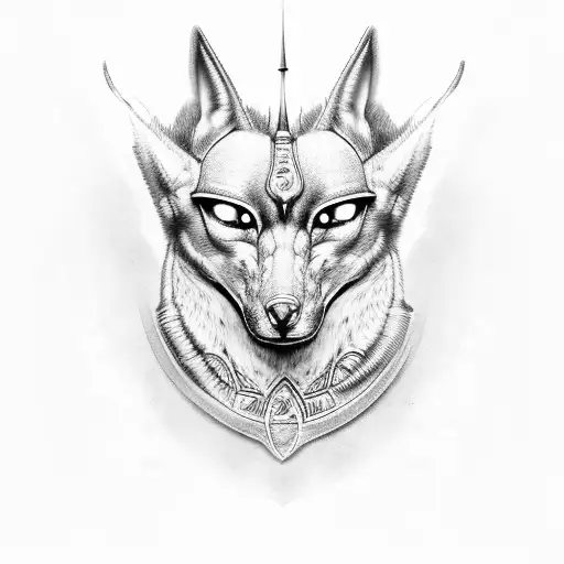 Anubis , ra tattoo design idea