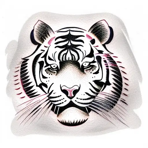 Tiger full body tattoo design idea