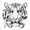Tiger full body tattoo design idea