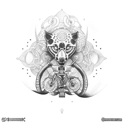 bike chain tattoo design idea