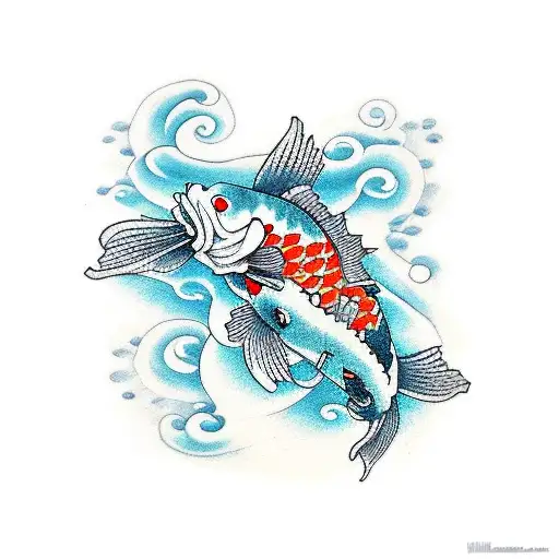 Koi Fish tattoo design idea