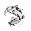 Koi Fish tattoo design idea