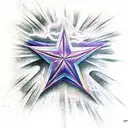 Star tattoo design idea