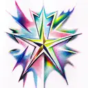 Star tattoo design idea