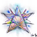 Star tattoo design idea